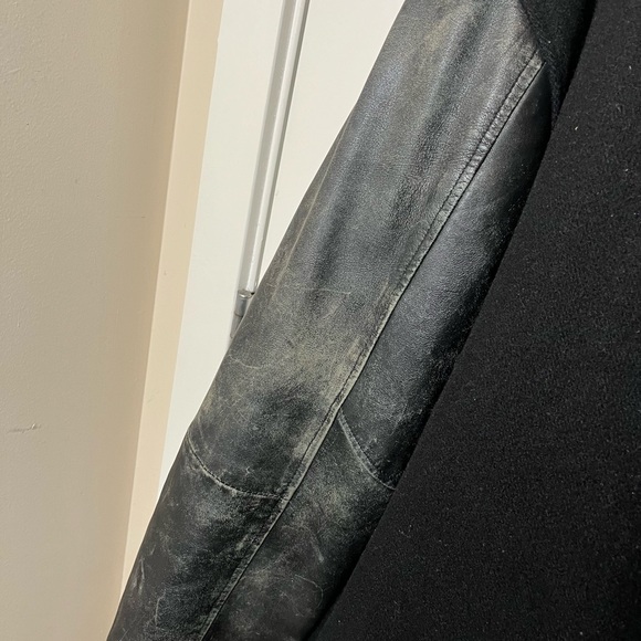 Vintage xxl varsity jacket wool and leather - Picture 5 of 6